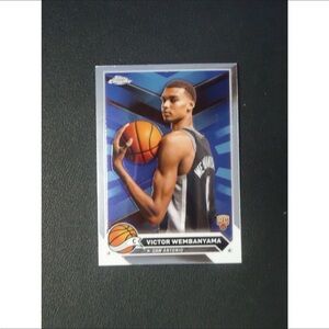 Topps Victor Wembanyama Basketball Card - Blue and Black